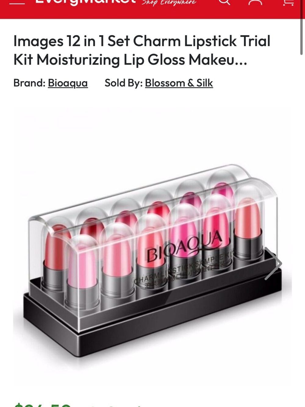 BioAoua Charm 12 Mini Lipstick Sample Kit